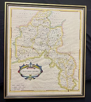 Oxfordshire Fine hand coloured map