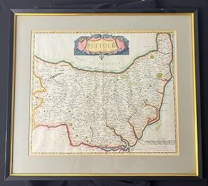 Suffolk Fine hand coloured map