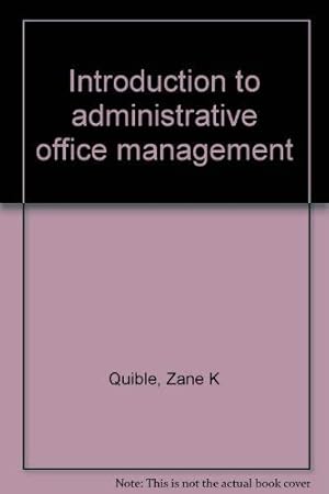 Image du vendeur pour Introduction to administrative office management mis en vente par -OnTimeBooks-