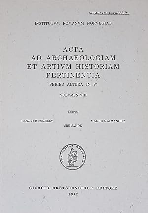 Seller image for Acta ad Archaeologiam et Artium Historiam Pertinentia. Series Altera in 8. Volumen VIII - Estratto. Calenian Pottery and early Hellenistic Metalware for sale by FolignoLibri