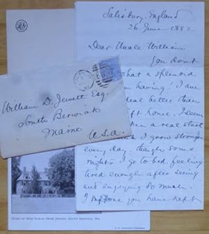 Autograph Letter Signed, to her uncle William D. Jewett