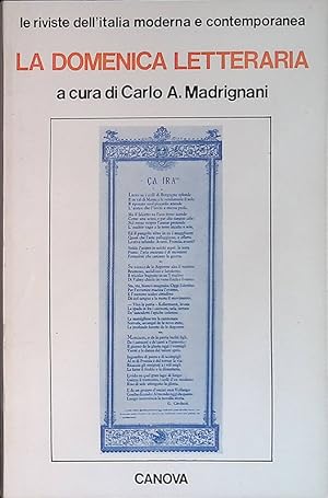 Seller image for La domenica letteraria for sale by FolignoLibri