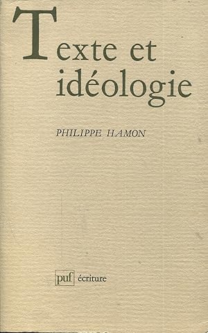 Seller image for Texte et idologie for sale by Bloody Bulga