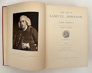 Seller image for The Life of Samuel Johnson; Newly Edited with Notes by Roger Ingpen.with 576 Illustrations[,] Facsimiles and Maps[;] including 13 plates in Photogravure for sale by BIBLIOPE by Calvello Books