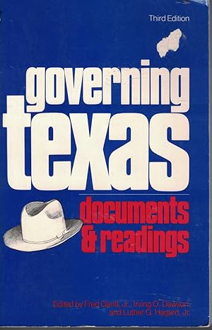 Imagen del vendedor de Governing Texas Documents And Readings a la venta por Ye Old Bookworm