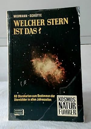 Immagine del venditore per Welcher Stern ist das? : 60 Sternkarten mit einer Tabelle zum Bestimmen der Sternbilder in allen Jahreszeiten, 8 Farbtafeln und einer kurzen Einf. ber unser Wissen von d. Sternen sowie e. ausklappbaren Mondkarte. Walter Widmann; Karl Schtte. [Sternkt. von H. u. B. von Rmer. Textzeichn. von K. Porupsky u. Hans-Herrmann Kropf] / Kosmos-Naturfhrer. venduto da Ralf Bnschen