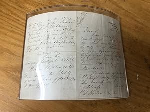 Autograph letter signed from Florence Nightingale to P.H. Holland, Burial Acts Office, Whitehall,...