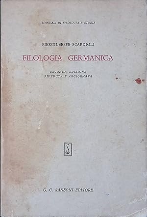 Immagine del venditore per Filologia germanica venduto da FolignoLibri