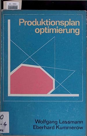 Imagen del vendedor de Produktionsplanoptimierung. AA-9662 a la venta por Antiquariat Bookfarm