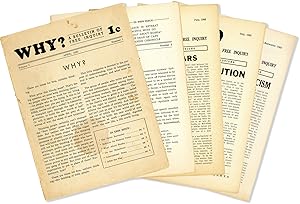 Bild des Verkufers fr Why? A Bulletin of Free Inquiry. Thirty-Five Issues, 1942-1947 zum Verkauf von Lorne Bair Rare Books, ABAA