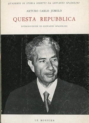Bild des Verkufers fr Questa Repubblica. Dalla contestazione all'assassino di Aldo Moro. zum Verkauf von FIRENZELIBRI SRL