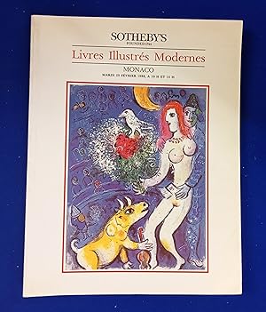 Seller image for Livres illustrs modernes. . [ Sotheby's Monaco, auction catalogue, sale date: 23 February, 1988]. for sale by Wykeham Books