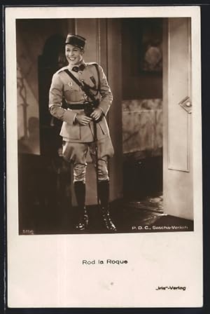 Seller image for Ansichtskarte Schauspieler Rod La Rocque im Kostm einer Filmrolle for sale by Bartko-Reher