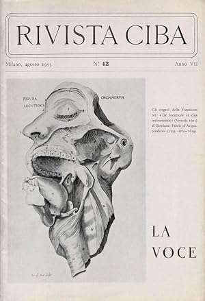 Seller image for Rivista Ciba. La voce. Agosto 1953 N.42, anno VII for sale by FolignoLibri