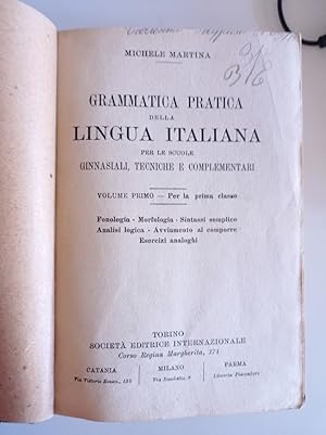 Seller image for Grammatica pratica della lingua italiana for sale by librisaggi