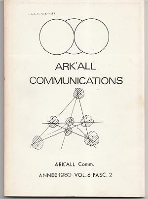 Image du vendeur pour Ark'all communications 6/2 mis en vente par Librairie Franoise Causse