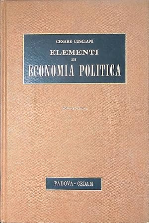Imagen del vendedor de Elementi di economia politica a la venta por FolignoLibri