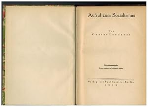 Aufruf zum Sozalismus. Von Gustav Landauer. Revolutionsausgabe.