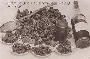 Seafood Pepper Wine & Fish Would You Like A Penny Real Photo Postcard