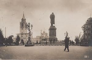 Russia Boulevard Tverskaya Twerskaja Statue Old Postcard