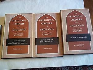 The Religious Orders in England. THREE VOLUME SET.