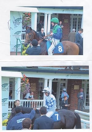 Seller image for Richard Hughes Sandown 2003 2x Hand Signed Picture Please Read for sale by Postcard Finder