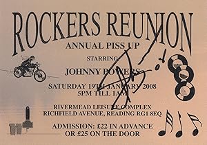 Seller image for Johnny Powers Rockabilly Music Singer Hand Signed Autograph Ticket for sale by Postcard Finder