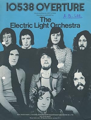 10538 Overture ELO Electric Light Orchestra 1970s Sheet Music