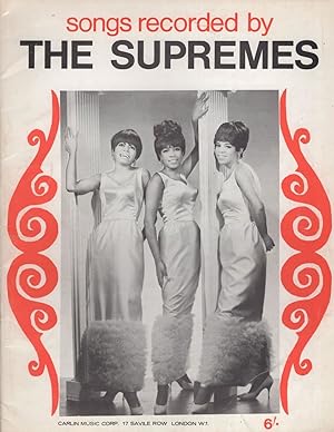 Songs Recorded By The Supremes Vintage Sheet Music Photo Book