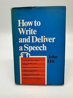 Image du vendeur pour How to Write and Deliver a Speech, mis en vente par Dean Family Enterprise