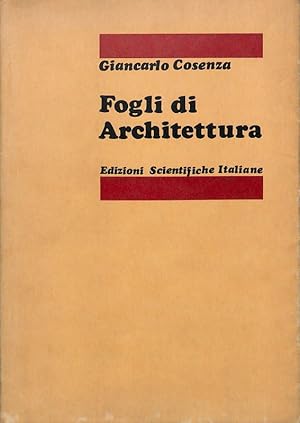 Image du vendeur pour Fogli di architettura mis en vente par FolignoLibri