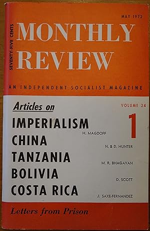 Seller image for Monthly Review: An Independent Socialist Magazine: May 1972 for sale by Faith In Print