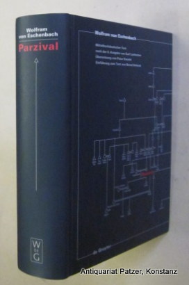 Bild des Verkufers fr Parzival. Studienausgabe. Mittelhochdeutscher Text nach der 6. Ausgabe von Karl Lachmann. bersetzung von Peter Knecht. Einfhrung zum Text von Bernd Schirok. Berlin, de Gruyter, 1998. XCVI, 837 S. Or.-Pp. (ISBN 3110156148). zum Verkauf von Jrgen Patzer