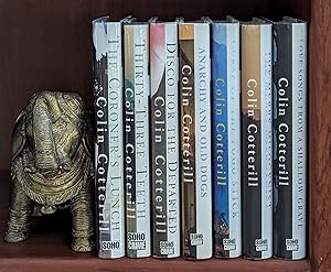 Seller image for Dr. Siri Paiboun Mystery Collection : first seven first edition hardcover set (The Coroner's Lunch, Thirty-Three Teeth, Disco For The Departed, Anarchy and Old Dogs, Curse of the Pogo Stick, The Merry Misogynist, Love Songs From A Shallow Grave) for sale by Books of the World