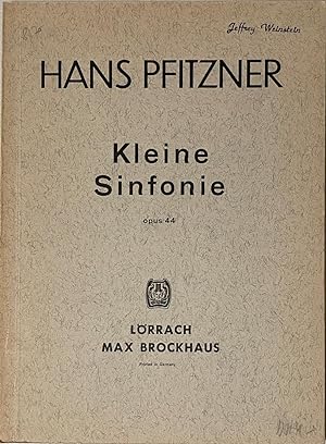Seller image for Pfitzner: Kleine Sinfonie Op. 44 for sale by Reilly Books