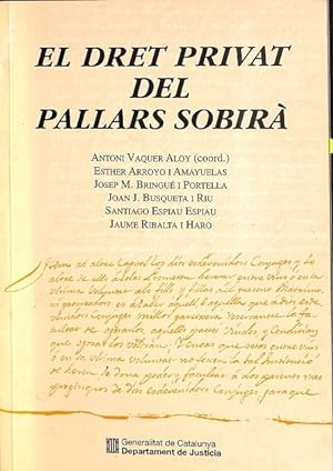 Seller image for EL DRET PRIVAT DEL PALLARS SOBIR (CATALN). for sale by Librera Smile Books