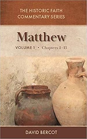 Imagen del vendedor de Matthew Volume 1 Chapters 1-13 (The Historic Faith Commentary Series) a la venta por ZBK Books