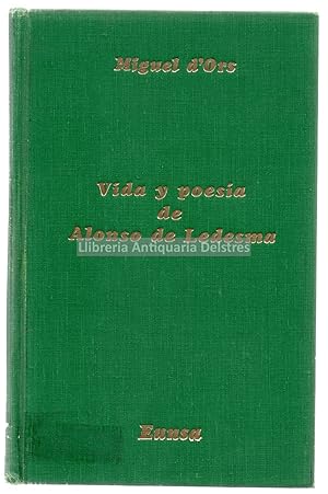 Immagine del venditore per Vida y poesia de Alonso de Ledesma. Contribucin al estudio del conceptismo espaol. venduto da Llibreria Antiquria Delstres