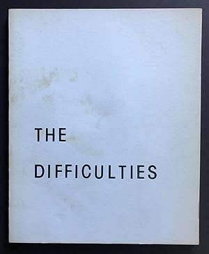Imagen del vendedor de The Difficulties, Volume 1, Number 1 (1980) a la venta por Philip Smith, Bookseller