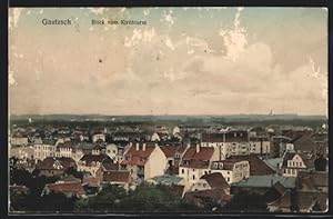 Ansichtskarte Gautzsch, Blick vom Kirchturm