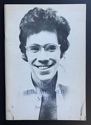 Image du vendeur pour More I Remember More (1973) mis en vente par Philip Smith, Bookseller