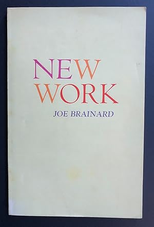 New Work (1973) - with Compliments of the Author slip