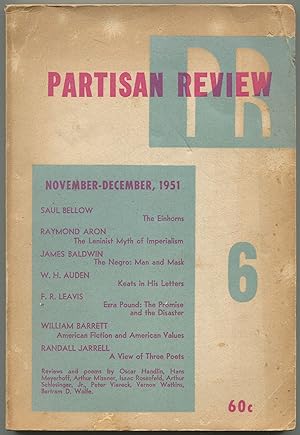 Seller image for Partisan Review - Vol. XVIII, No. 6, November - December 1951 for sale by Between the Covers-Rare Books, Inc. ABAA