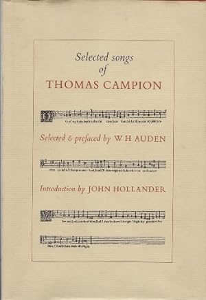 Bild des Verkufers fr Selected Songs of Thomas Campion zum Verkauf von WeBuyBooks