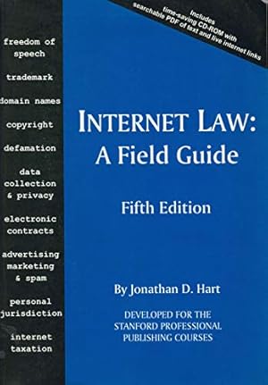 Bild des Verkufers fr Internet Law: A Field Guide zum Verkauf von WeBuyBooks