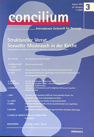 Bild des Verkufers fr Was ist sexuelle Gewalt? - in: Struktureller Verrat. Sexueller Missbrauch in der Kirche. Concilium: Internationale Zeitschrift fr Theologie 40. Jahrgang Heft 3. zum Verkauf von books4less (Versandantiquariat Petra Gros GmbH & Co. KG)