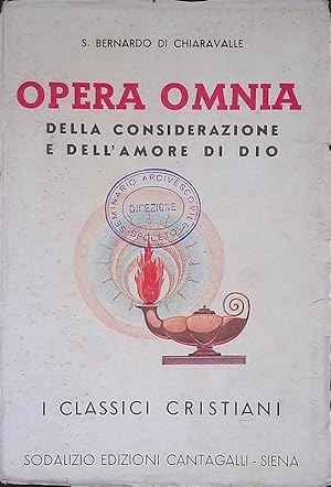Bild des Verkufers fr Opera omnia della considerazione e dell'amore di Dio zum Verkauf von FolignoLibri