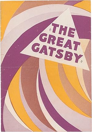 The Great Gatsby (original flyer for the 1926 lost silent film)