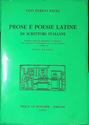 Prose e poesie latine di scrittori italiani. Settima edizione riveduta e ampliata con aggiunta un...