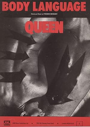 Body Language Queen Very Rare First Edition Sheet Music